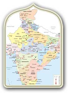 Mappa dell'India